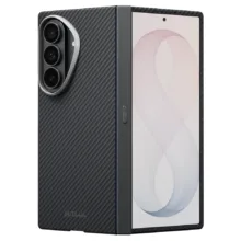Pitaka รุ่น Edge Case (Aaron Button) - เซ็ตเคสและฟิล์ม Galaxy Z Fold 8 Ultra - สี Black/Grey