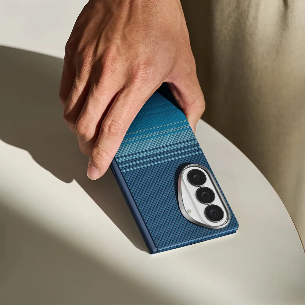 Pitaka รุ่น Edge Case (Aaron Button) & (With Hinge) - เคส Galaxy Z Fold 8 Ultra - สี Moonrise - Image 7
