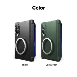 Ringke รุ่น Onyx Flap Magnetic - เคส Galaxy Z Fold 8 - สี Black