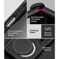Ringke รุ่น Onyx Flap Magnetic - เคส Galaxy Z Fold 8 - สี Black
