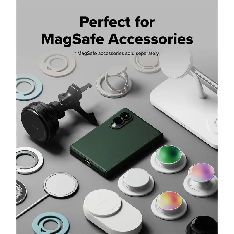 Ringke รุ่น Onyx Flap Magnetic - เคส Galaxy Z Fold 8 - สี Dark Green