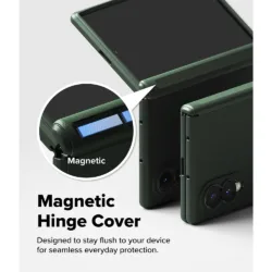 Ringke รุ่น Onyx Flap Magnetic - เคส Galaxy Z Fold 8 - สี Dark Green