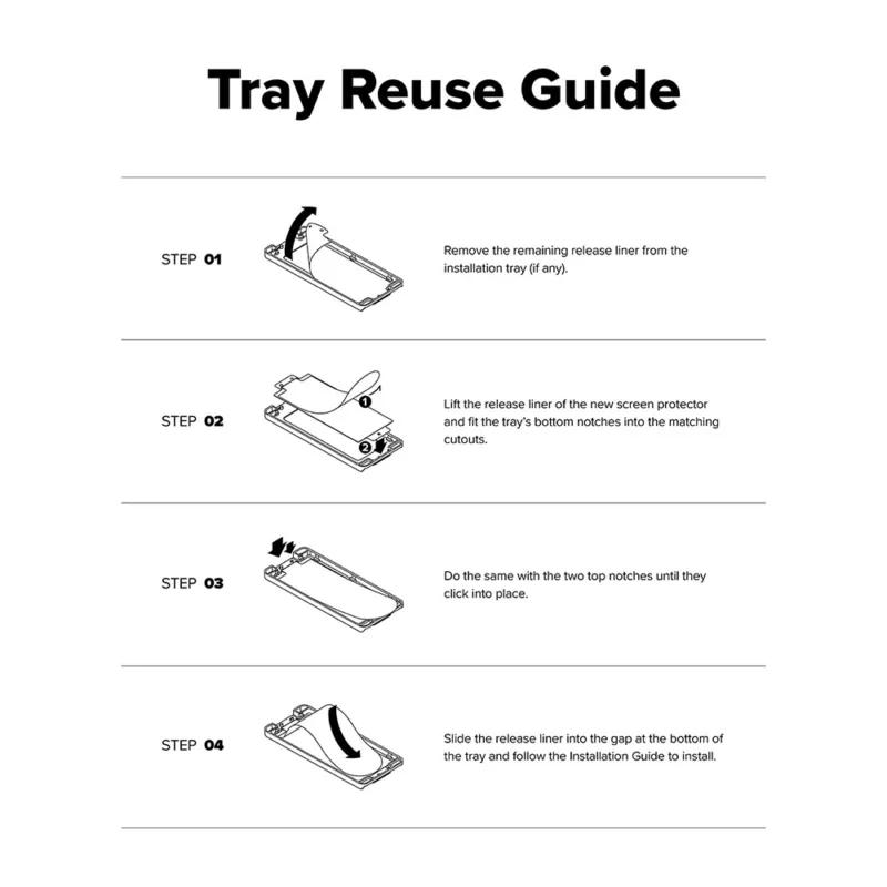 Ringke รุ่น Easy Slide Tempered Glass - ฟิล์มกระจก Galaxy Z Fold 8 Ultra (ฟิล์ม2ชิ้น)