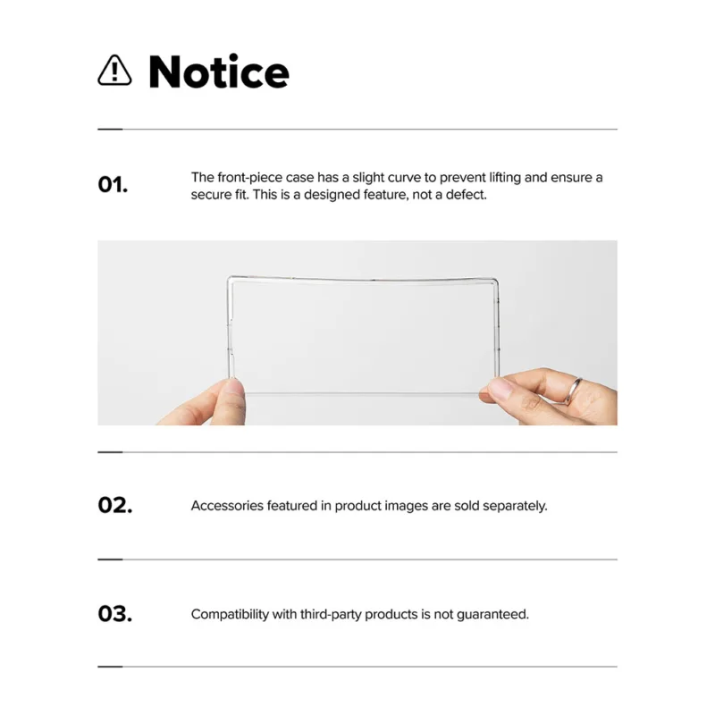 Ringke รุ่น Slim Magnetic - เคส Galaxy Z Fold 8 Ultra - สี Clear
