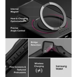 Ringke รุ่น Alles - เคส Galaxy Z Fold 8 - สี Black