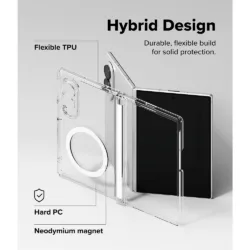 Ringke รุ่น Fusion Flap Magnetic - เคส Galaxy Z Fold 8 - สี Clear