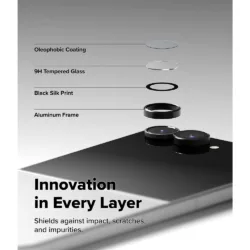 Ringke รุ่น Camera Lens Frame Glass - กระจกเลนส์กล้อง Galaxy Z Flip 8 (ฟิล์ม2ชิ้น)
