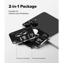 Ringke รุ่น Camera Lens Frame Glass - กระจกเลนส์กล้อง Galaxy Z Flip 8 (ฟิล์ม2ชิ้น)