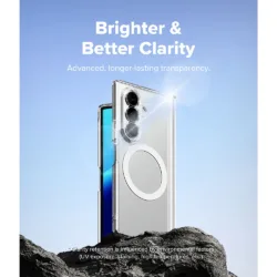 Ringke รุ่น Fusion Flap Magnetic - เคส Galaxy Z Fold 8 Ultra - สี Clear