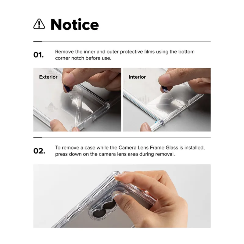 Ringke รุ่น Fusion Flap Magnetic - เคส Galaxy Z Fold 8 - สี Clear