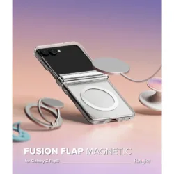 Ringke รุ่น Fusion Flap Magnetic - เคส Galaxy Z Flip 8 - สี Clear