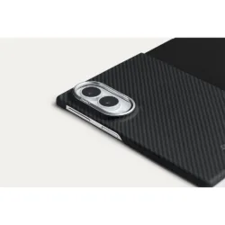 Pitaka รุ่น Edge Case (Aaron Button) - เคสฝาหลัง Galaxy Z Fold 8 - สี Black/Grey