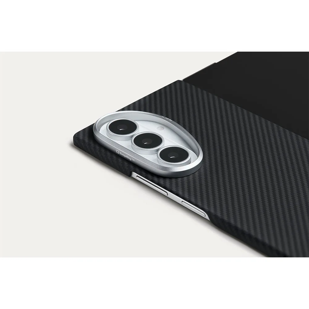 Pitaka รุ่น Edge Case (Aaron Button) - เคสฝาหลัง Galaxy Z Fold 8 Ultra - สี Black/Grey 9 Pitaka รุ่น Edge Case (Aaron Button) - เคสฝาหลัง Galaxy Z Fold 8 Ultra - สี Black/Grey - Image 9