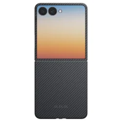 Pitaka รุ่น Edge Case (Aaron Button) - เคส Galaxy Z Flip 8 - สี Black/Grey