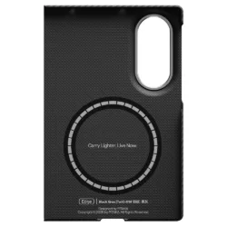 Pitaka รุ่น Edge Case (Aaron Button) - เคสฝาหลัง Galaxy Z Fold 8 - สี Black/Grey