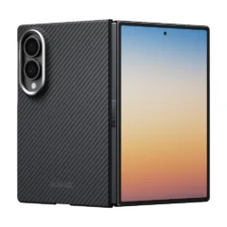 Pitaka รุ่น Edge Case (Aaron Button) - เคสฝาหลัง Galaxy Z Fold 8 - สี Black/Grey