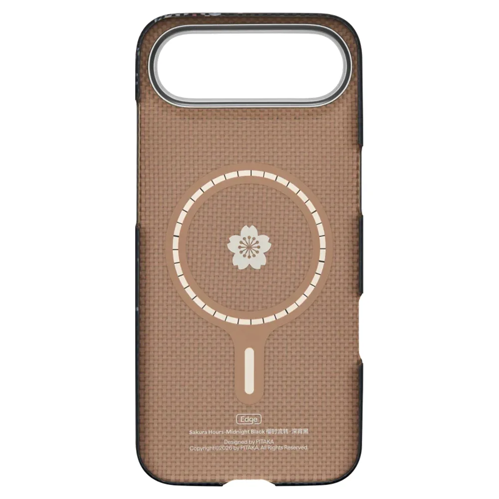 Pitaka รุ่น Sakura Hours Edge Case - เคส iPhone 17 Air - สี Midnight Black 3 Pitaka รุ่น Sakura Hours Edge Case - เคส iPhone 17 Air - สี Midnight Black - Image 3