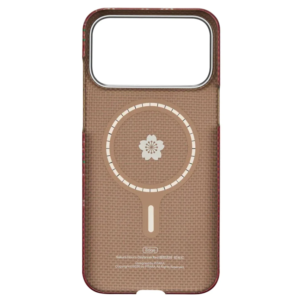 Pitaka รุ่น Sakura Hours Edge Case - เคส iPhone 17 Pro Max - สี Daybreak Red 3 Pitaka รุ่น Sakura Hours Edge Case - เคส iPhone 17 Pro Max - สี Daybreak Red - Image 3