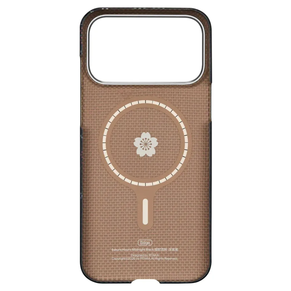 Pitaka รุ่น Sakura Hours Edge Case - เคส iPhone 17 Pro - สี Midnight Black 3 Pitaka รุ่น Sakura Hours Edge Case - เคส iPhone 17 Pro - สี Midnight Black - Image 3