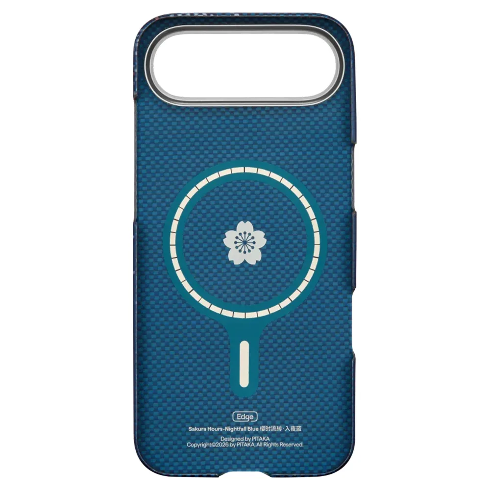 Pitaka รุ่น Sakura Hours Edge Case - เคส iPhone 17 Air - สี Nightfall Blue 3 Pitaka รุ่น Sakura Hours Edge Case - เคส iPhone 17 Air - สี Nightfall Blue - Image 3
