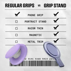 ohsnap! รุ่น Snap Grip Stand - แหวนติดหลังมือถือ - สี Orchid Slap 11 ohsnap! รุ่น Snap Grip Stand - แหวนติดหลังมือถือ - สี Orchid Slap