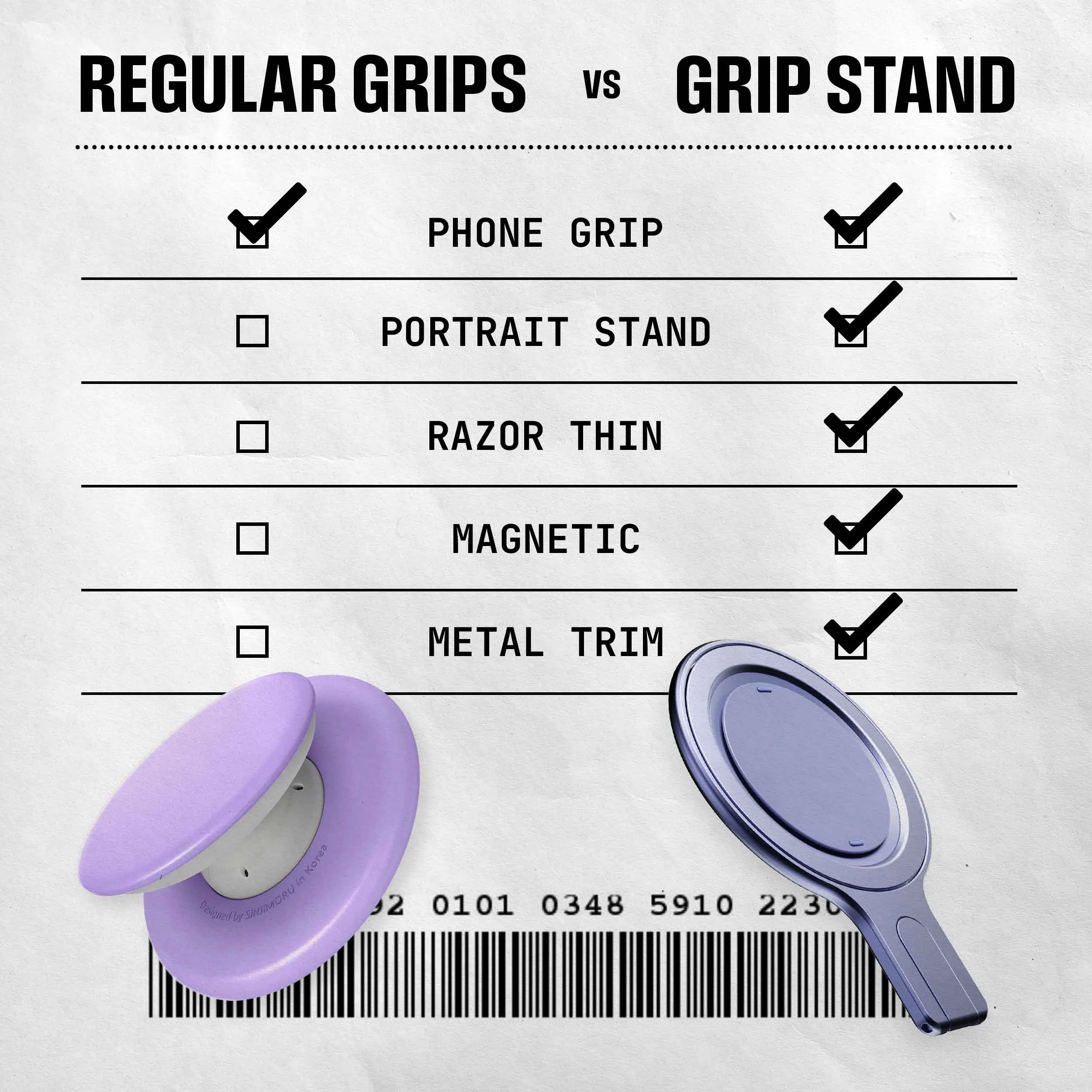 ohsnap! รุ่น Snap Grip Stand - แหวนติดหลังมือถือ - สี Orchid Slap 5 ohsnap! รุ่น Snap Grip Stand - แหวนติดหลังมือถือ - สี Orchid Slap - Image 5