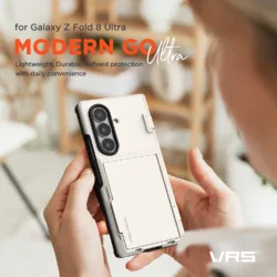 VRS รุ่น Modern Go - เคส Galaxy Z Fold 8 Ultra - สี Cream