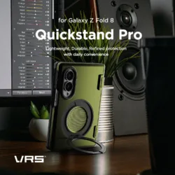 VRS รุ่น QuickStand Pro - เคส Galaxy Z Fold 8 - สี Black