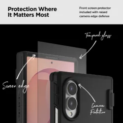 VRS รุ่น QuickStand Pro - เคส Galaxy Z Fold 8 - สี Black
