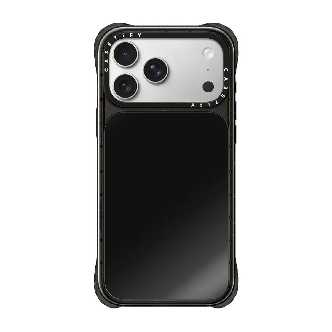 Casetify รุ่น Ultra Impact Canvas Mirror Case - เคส iPhone 18 Pro / 17 Pro - สี Black/Glossy Black 1 Casetify รุ่น Ultra Impact Canvas Mirror Case - เคส iPhone 18 Pro / 17 Pro - สี Black/Glossy Black