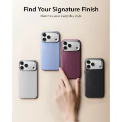 ESR รุ่น Leather Stash Stand (Camera Control) - เคส iPhone 18 Pro Max / 17 Pro Max - สี Light Blue