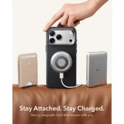 ESR รุ่น Leather Stash Stand (Camera Control) - เคส iPhone 18 Pro / 17 Pro - สี Black