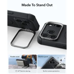ESR รุ่น Cyber Tough Stash Stand (Camera Control) - เคส iPhone 18 Pro / 17 Pro - สี Black 12 ESR รุ่น Cyber Tough Stash Stand (Camera Control) - เคส iPhone 18 Pro / 17 Pro - สี Black