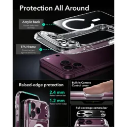 ESR รุ่น Classic Hybrid (Camera Control) - เคส iPhone 18 Pro / 17 Pro - สี Clear