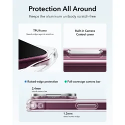 ESR รุ่น Classic Hybrid Stash Stand (Camera Control) - เคส iPhone 18 Pro Max / 17 Pro Max - สี Clear 9 ESR รุ่น Classic Hybrid Stash Stand (Camera Control) - เคส iPhone 18 Pro Max / 17 Pro Max - สี Clear