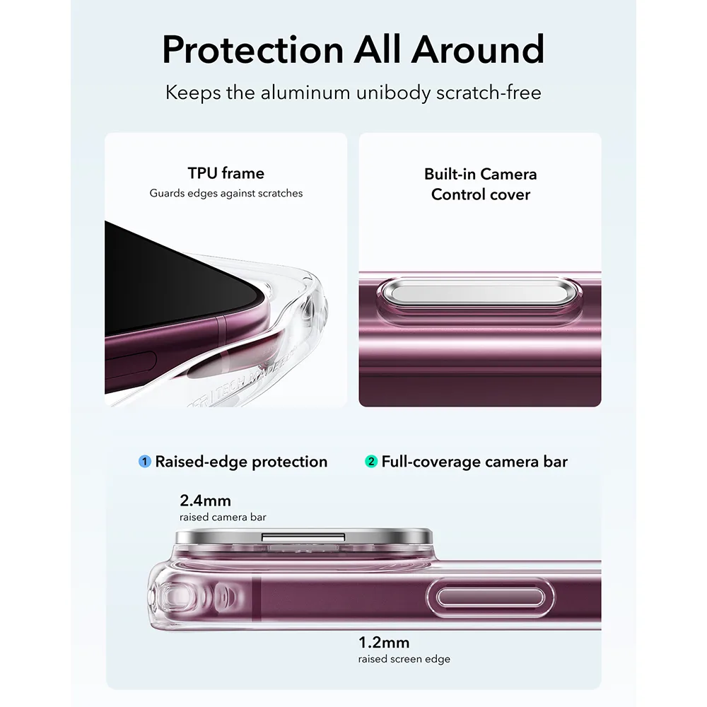 ESR รุ่น Classic Hybrid Stash Stand (Camera Control) - เคส iPhone 18 Pro Max / 17 Pro Max - สี Clear 3 ESR รุ่น Classic Hybrid Stash Stand (Camera Control) - เคส iPhone 18 Pro Max / 17 Pro Max - สี Clear - Image 3