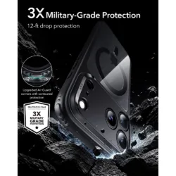 ESR รุ่น Classic Hybrid (Camera Control) - เคส iPhone 18 Pro / 17 Pro - สี Clear Black 8 ESR รุ่น Classic Hybrid (Camera Control) - เคส iPhone 18 Pro / 17 Pro - สี Clear Black