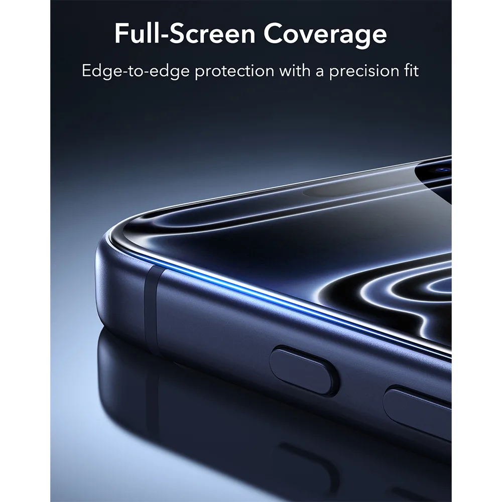 ESR รุ่น UltraFit Armorite® Screen Protector - ฟิล์มกระจก iPhone 18 Pro (แพ็ค 2 ชิ้น) 5 ESR รุ่น UltraFit Armorite® Screen Protector - ฟิล์มกระจก iPhone 18 Pro (แพ็ค 2 ชิ้น) - Image 5