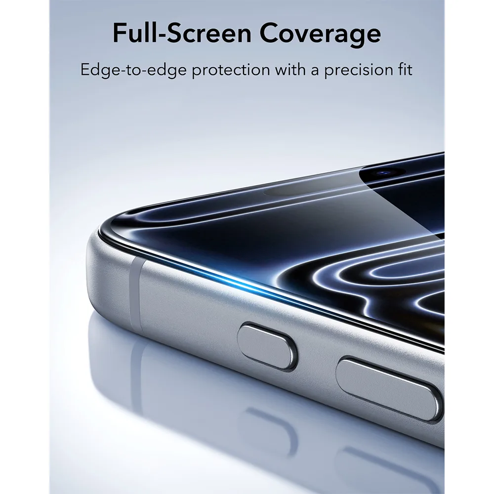 ESR รุ่น UltraFit Classic Screen Protector – ฟิล์มกระจก iPhone 18 Pro Max (แพ็ค 2 ชิ้น) 5 ESR รุ่น UltraFit Classic Screen Protector – ฟิล์มกระจก iPhone 18 Pro Max (แพ็ค 2 ชิ้น) - Image 5
