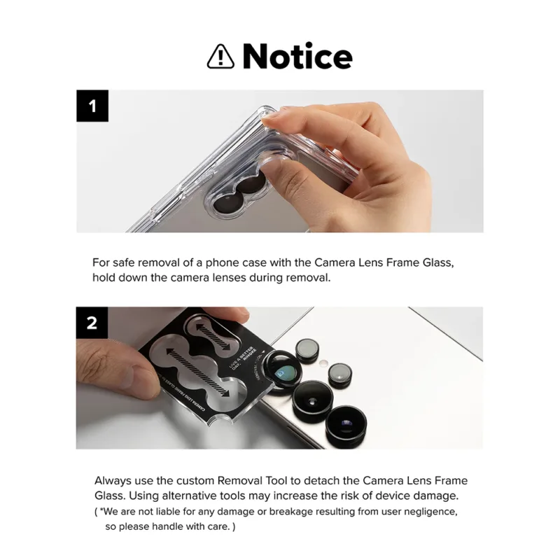 Ringke รุ่น Camera Lens Frame Glass - กระจกเลนส์กล้อง Galaxy Z Fold 8 Ultra / Fold 7 (ฟิล์ม2ชั้น)