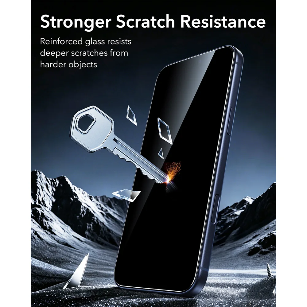 ESR รุ่น UltraFit Armorite® Screen Protector (Privacy) - ฟิล์มกระจก iPhone 18 Pro (แพ็ค 2 ชิ้น) 6 ESR รุ่น UltraFit Armorite® Screen Protector (Privacy) - ฟิล์มกระจก iPhone 18 Pro (แพ็ค 2 ชิ้น) - Image 6