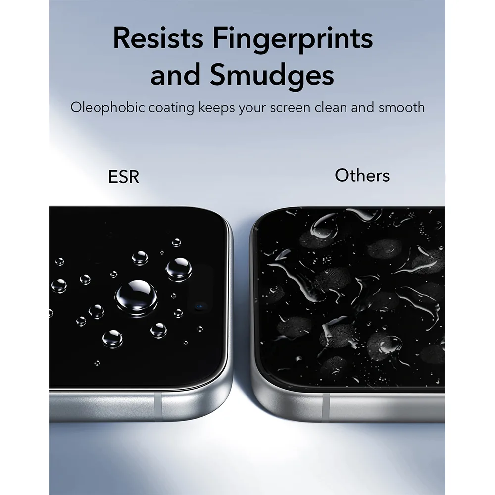 ESR รุ่น UltraFit Classic Screen Protector – ฟิล์มกระจก iPhone 18 Pro Max (แพ็ค 2 ชิ้น) 4 ESR รุ่น UltraFit Classic Screen Protector – ฟิล์มกระจก iPhone 18 Pro Max (แพ็ค 2 ชิ้น) - Image 4