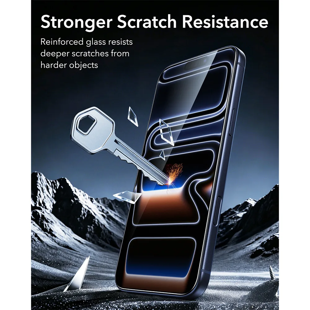 ESR รุ่น UltraFit Armorite® Screen Protector - ฟิล์มกระจก iPhone 18 Pro (แพ็ค 2 ชิ้น) 6 ESR รุ่น UltraFit Armorite® Screen Protector - ฟิล์มกระจก iPhone 18 Pro (แพ็ค 2 ชิ้น) - Image 6