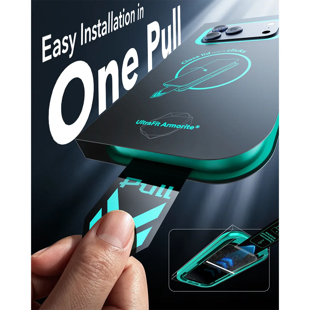 ESR รุ่น UltraFit Armorite® Screen Protector - ฟิล์มกระจก iPhone 18 Pro (แพ็ค 2 ชิ้น) 3 ESR รุ่น UltraFit Armorite® Screen Protector - ฟิล์มกระจก iPhone 18 Pro (แพ็ค 2 ชิ้น) - Image 3