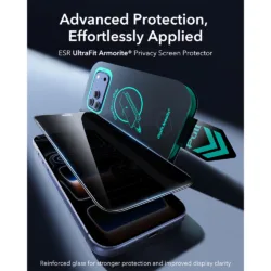 ESR รุ่น UltraFit Armorite® Screen Protector (Privacy) - ฟิล์มกระจก iPhone 18 Pro (แพ็ค 2 ชิ้น) 9 ESR รุ่น UltraFit Armorite® Screen Protector (Privacy) - ฟิล์มกระจก iPhone 18 Pro (แพ็ค 2 ชิ้น)