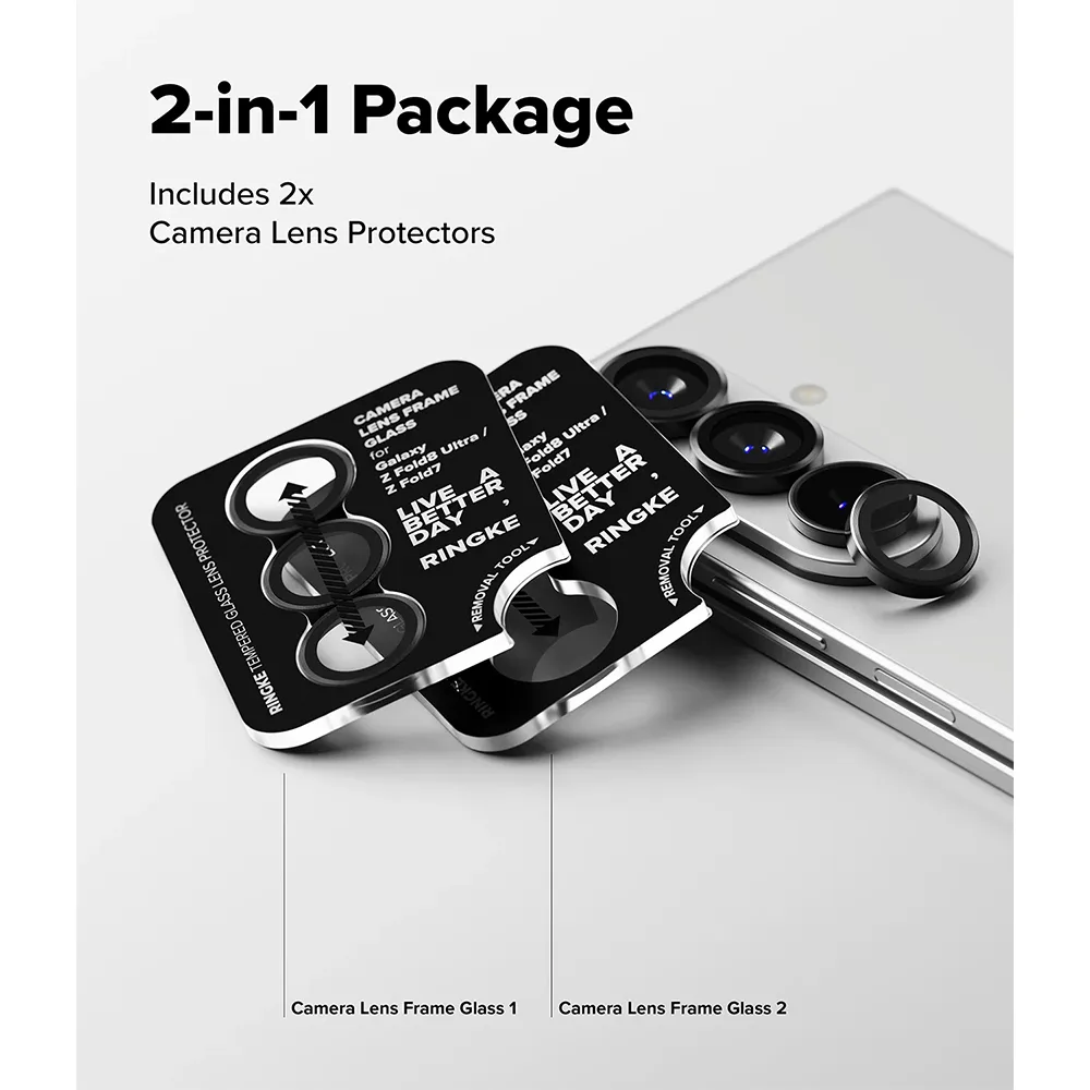 Ringke รุ่น Camera Lens Frame Glass - กระจกเลนส์กล้อง Galaxy Z Fold 8 Ultra / Fold 7 (ฟิล์ม2ชั้น) 8 Ringke รุ่น Camera Lens Frame Glass - กระจกเลนส์กล้อง Galaxy Z Fold 8 Ultra / Fold 7 (ฟิล์ม2ชั้น) - Image 8