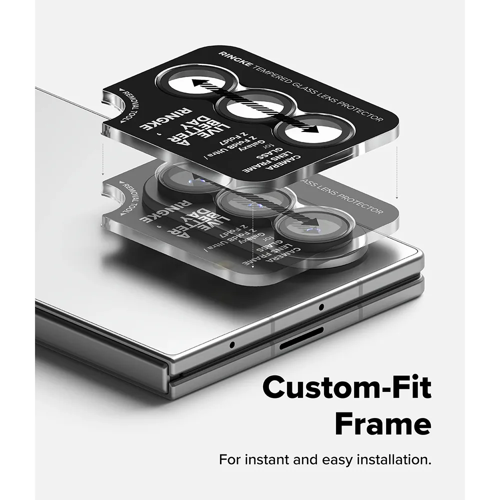 Ringke รุ่น Camera Lens Frame Glass - กระจกเลนส์กล้อง Galaxy Z Fold 8 Ultra / Fold 7 (ฟิล์ม2ชั้น) 4 Ringke รุ่น Camera Lens Frame Glass - กระจกเลนส์กล้อง Galaxy Z Fold 8 Ultra / Fold 7 (ฟิล์ม2ชั้น) - Image 4