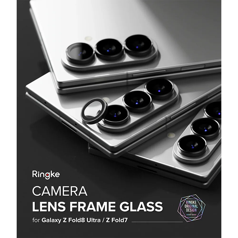 Ringke รุ่น Camera Lens Frame Glass - กระจกเลนส์กล้อง Galaxy Z Fold 8 Ultra / Fold 7 (ฟิล์ม2ชั้น) 2 Ringke รุ่น Camera Lens Frame Glass - กระจกเลนส์กล้อง Galaxy Z Fold 8 Ultra / Fold 7 (ฟิล์ม2ชั้น) - Image 2