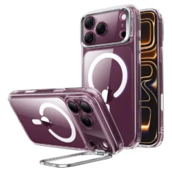 ESR รุ่น Classic Hybrid Stash Stand (Camera Control) - เคส iPhone 18 Pro Max / 17 Pro Max - สี Clear