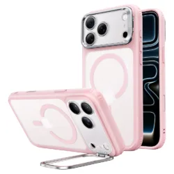 ESR รุ่น Classic Hybrid Stash Stand (Camera Control) - เคส iPhone 18 Pro Max / 17 Pro Max - สี Frosted Bubblegum Pink